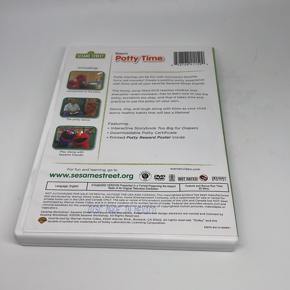 Sesame Street Elmo potty time dvd - Picture 2 of 4